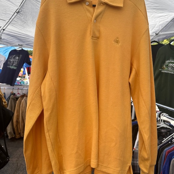 Izod Yellow Polo Shirt Casual Lightweight - Picture 1 of 4